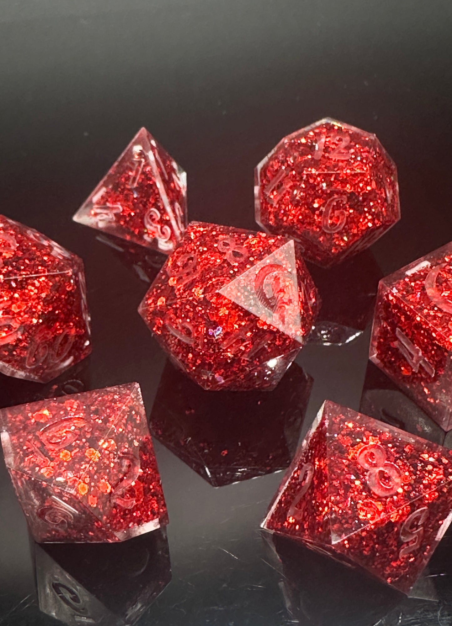 "Ruby Slipper" Dice Set