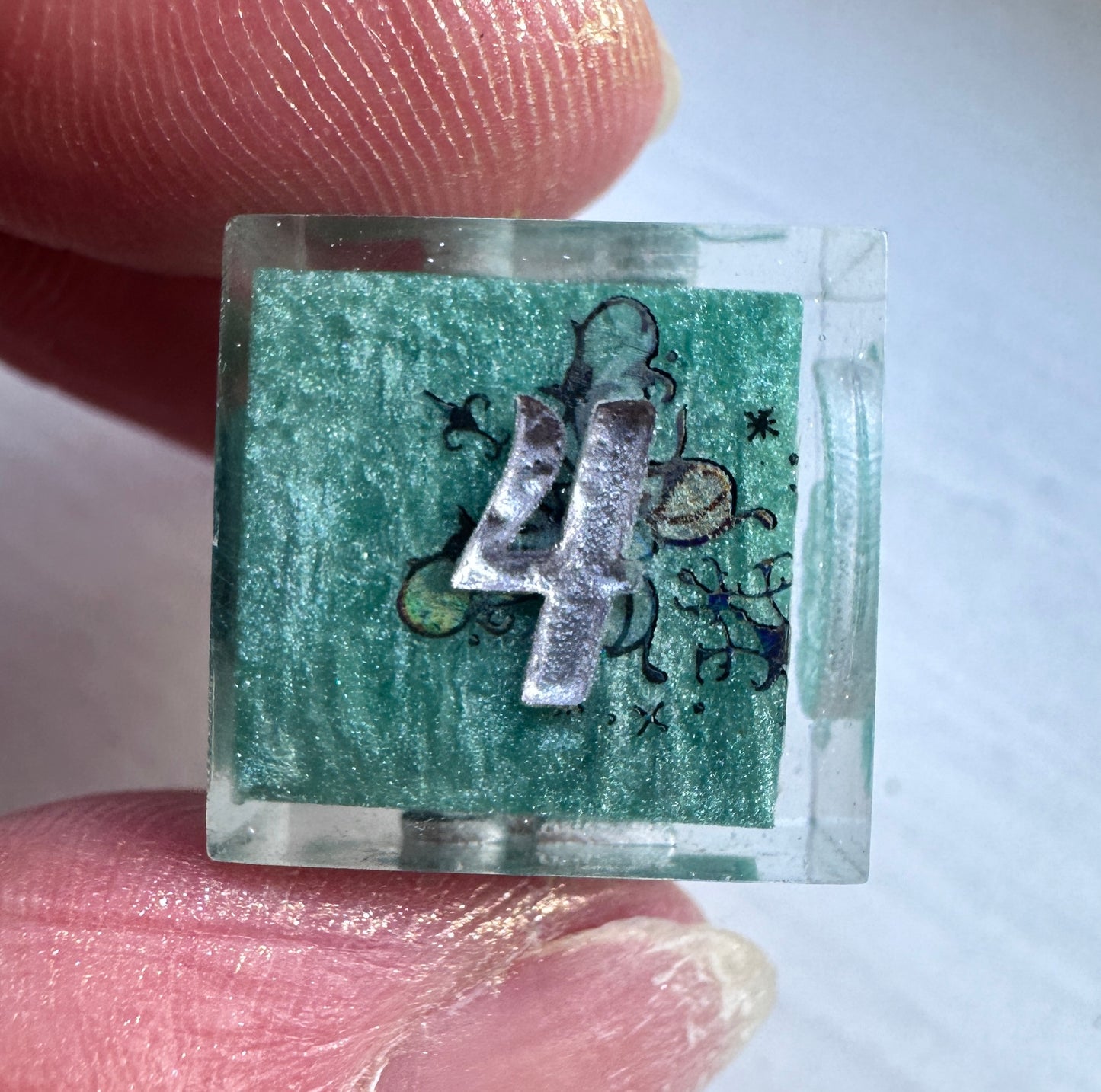 "Beneath the Willow" 8Pc Dice Set | Bridgerton-Inspired