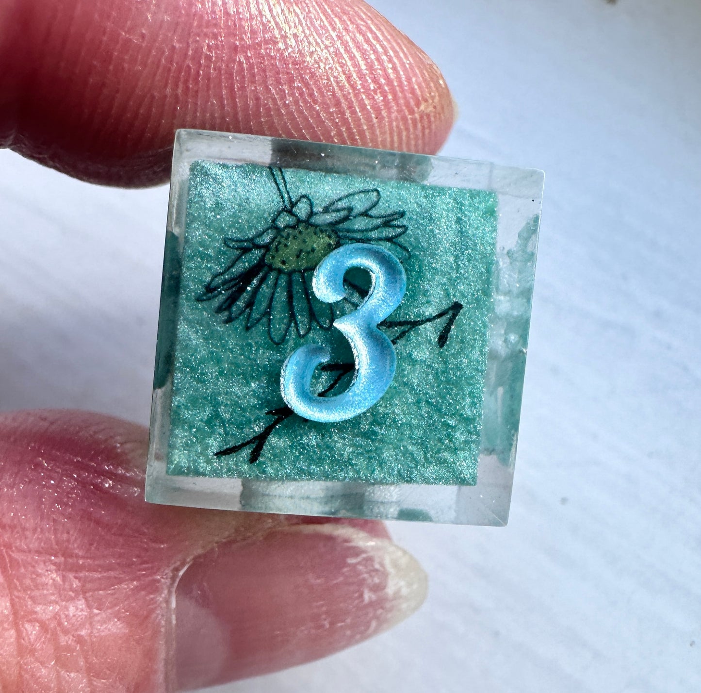 "Beneath the Willow" 8Pc Dice Set | Bridgerton-Inspired