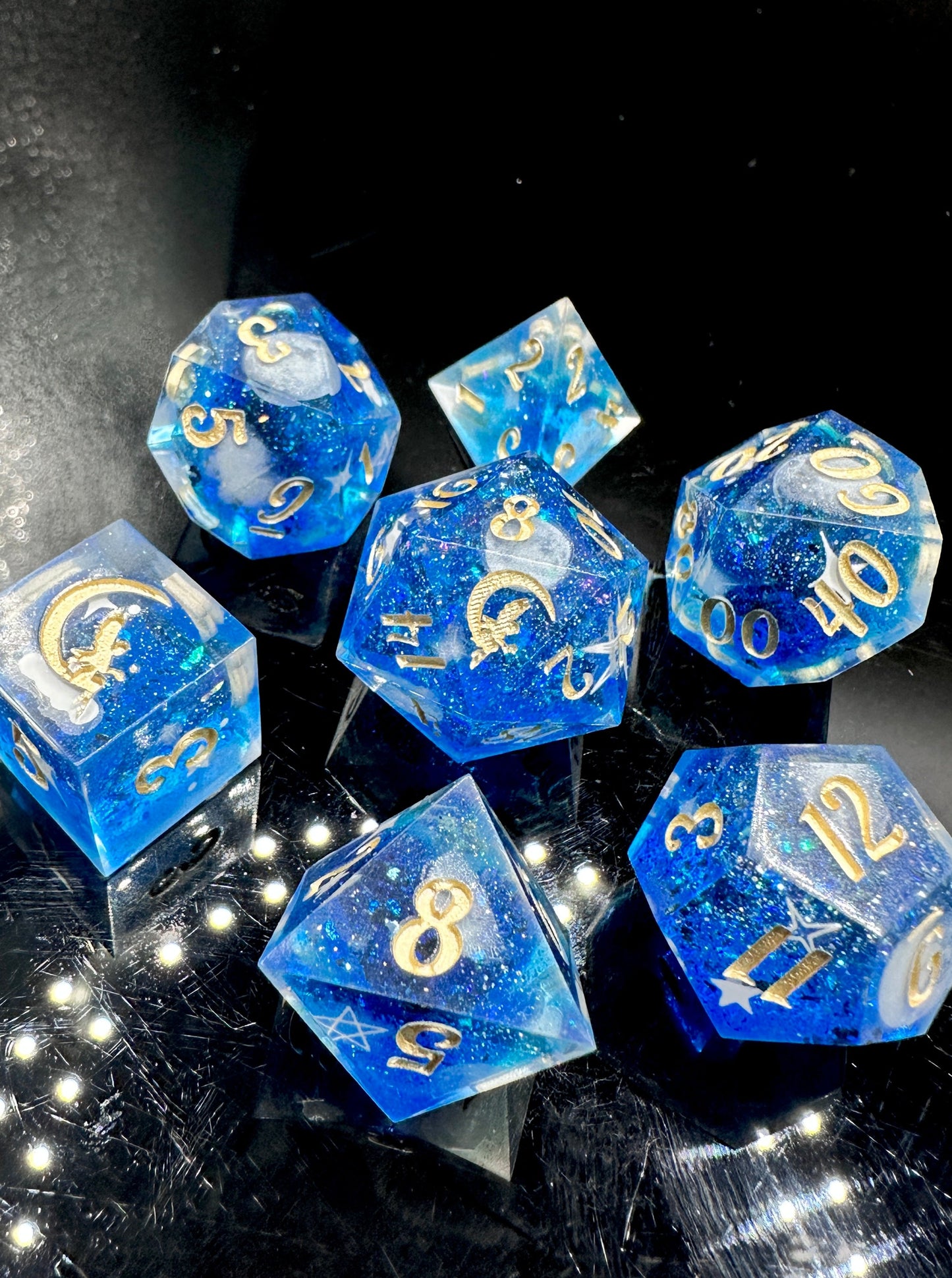 "Starfall" 7Pc Dice Set