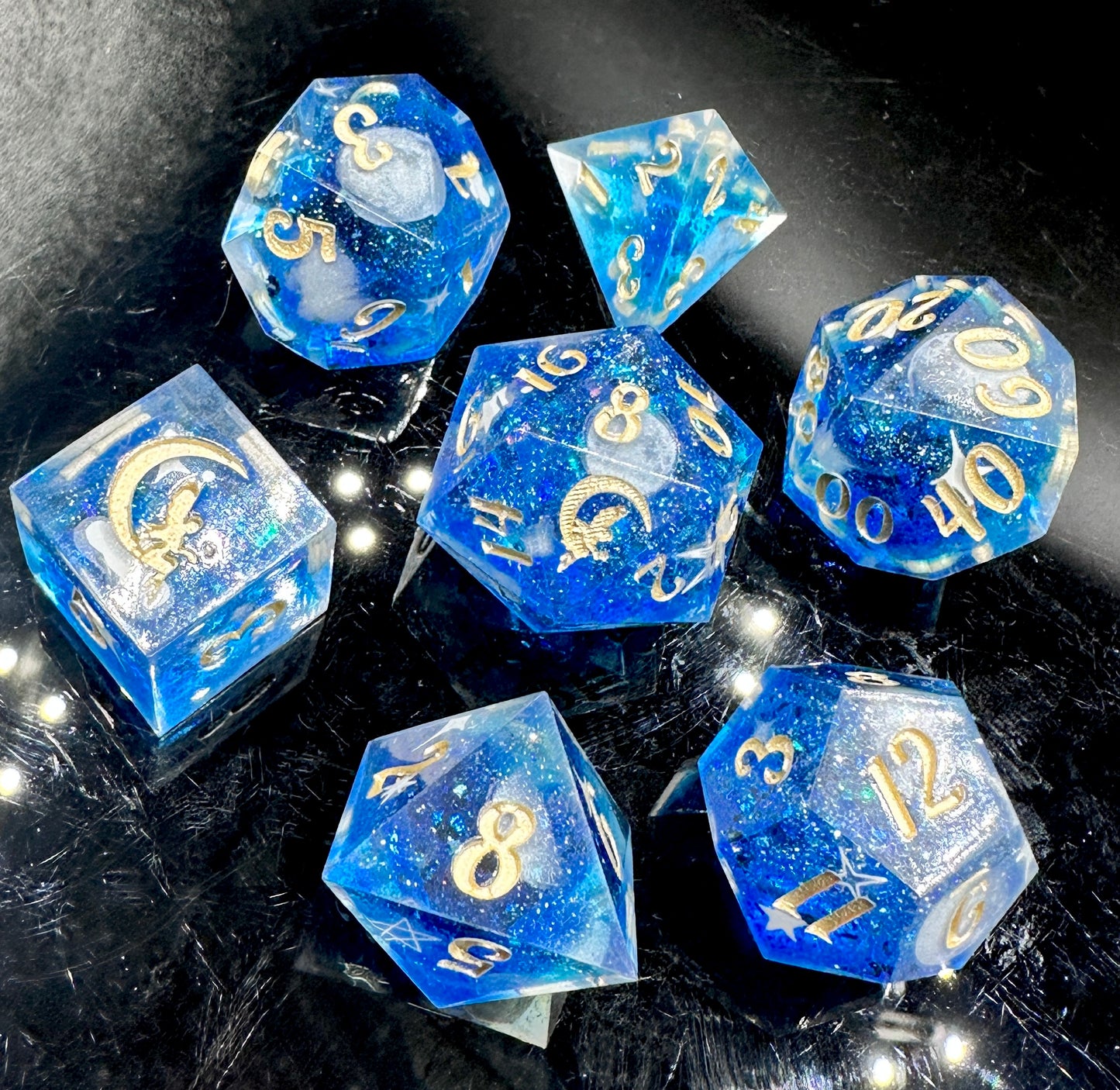 "Starfall" 7Pc Dice Set