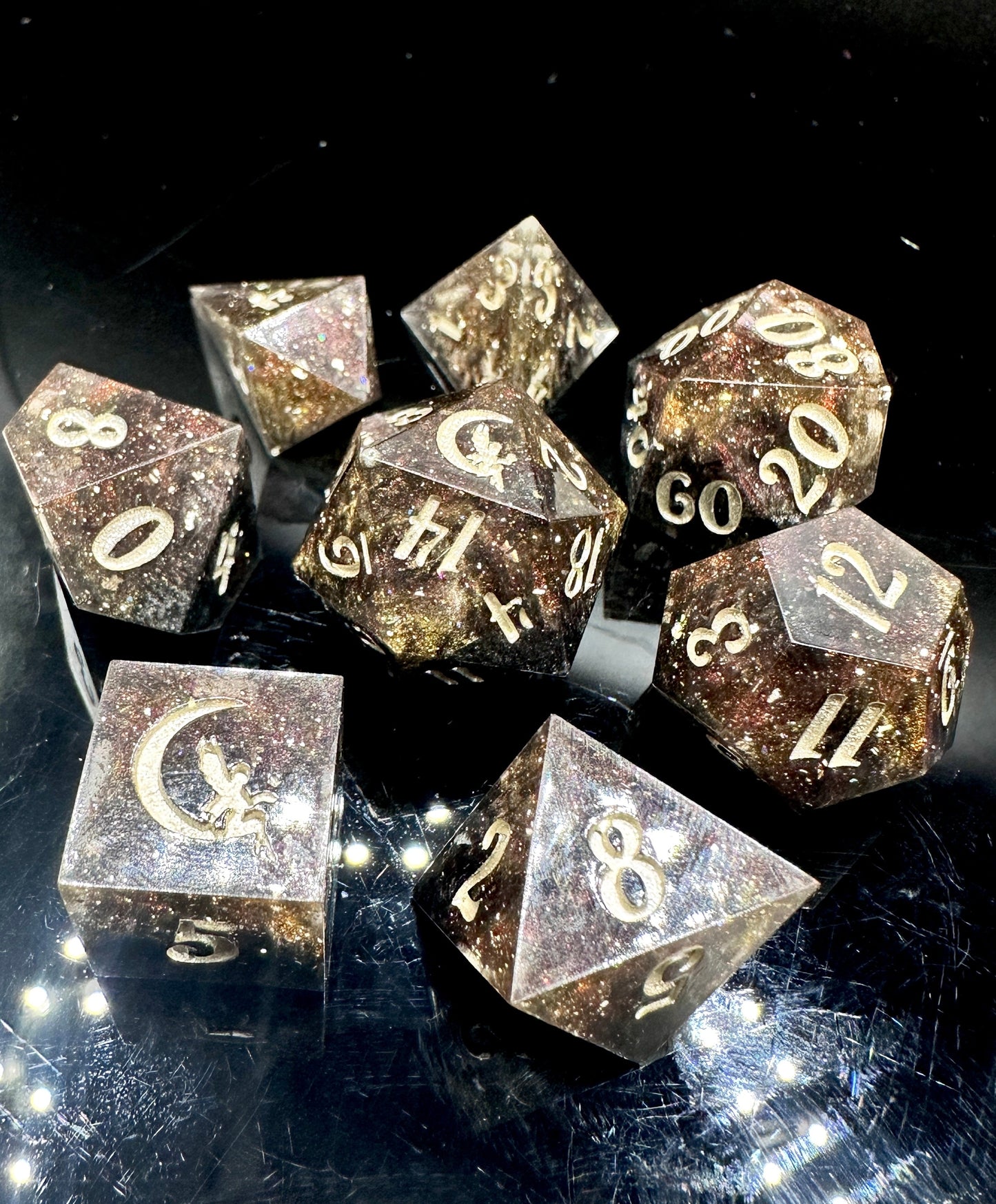"Sneak Attack" 8Pc Dice Set