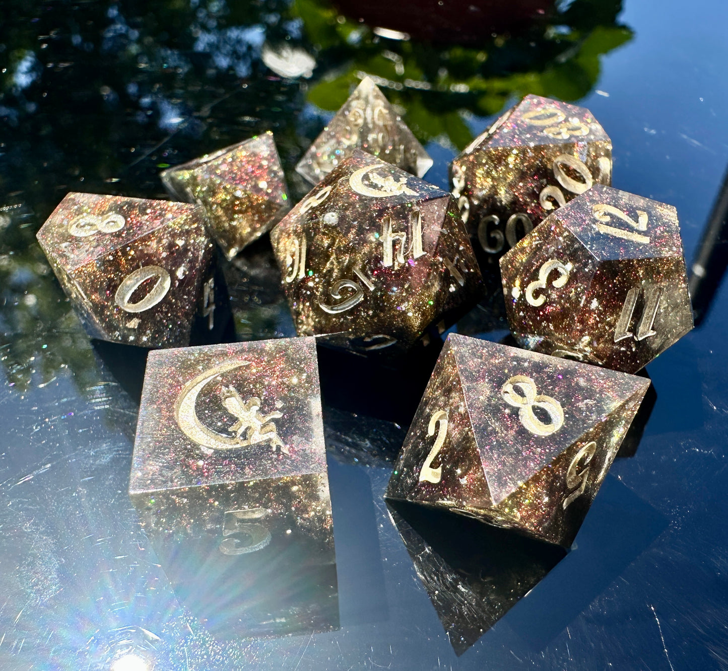 "Sneak Attack" 8Pc Dice Set