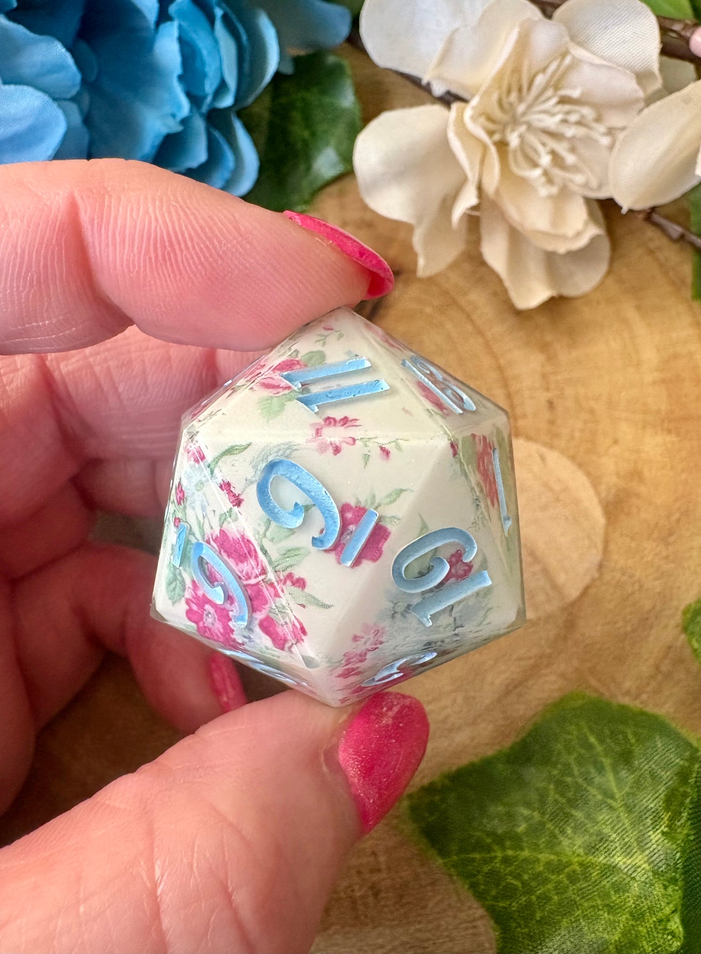 "Waltz & Whimsy" Jumbo D20 - 32mm