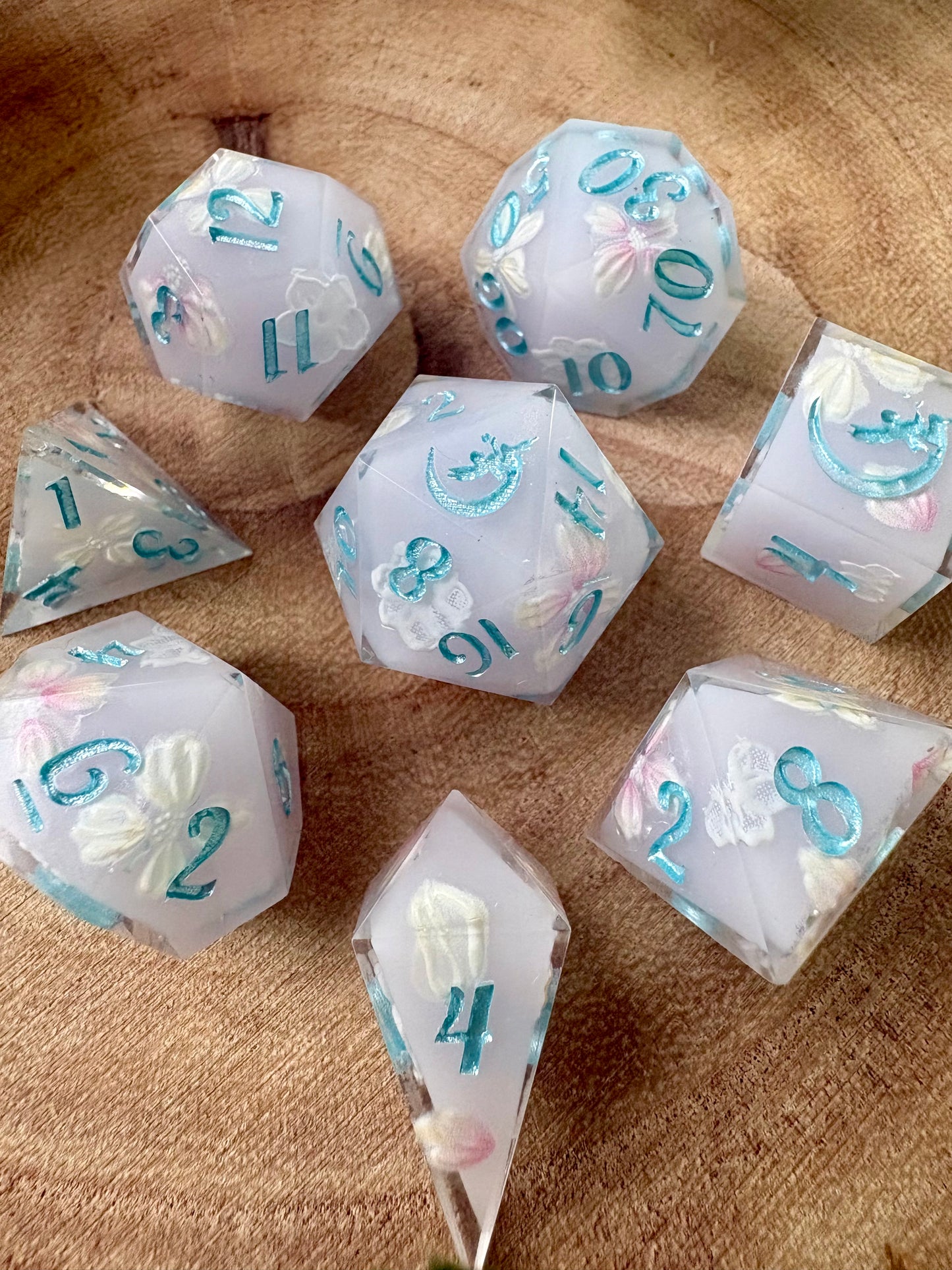 "Moonlight Tryst" Dice Set