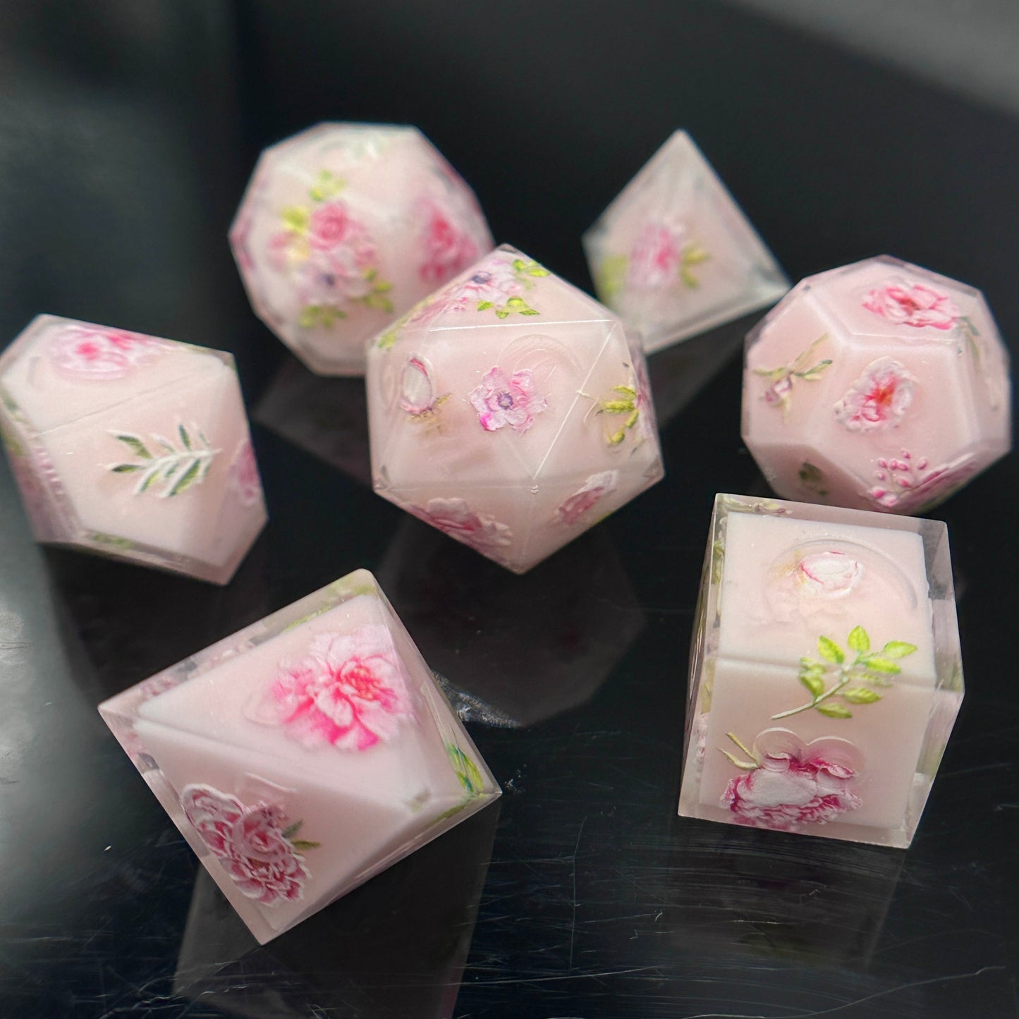 "Lady Glamour" 7pc Dice Set