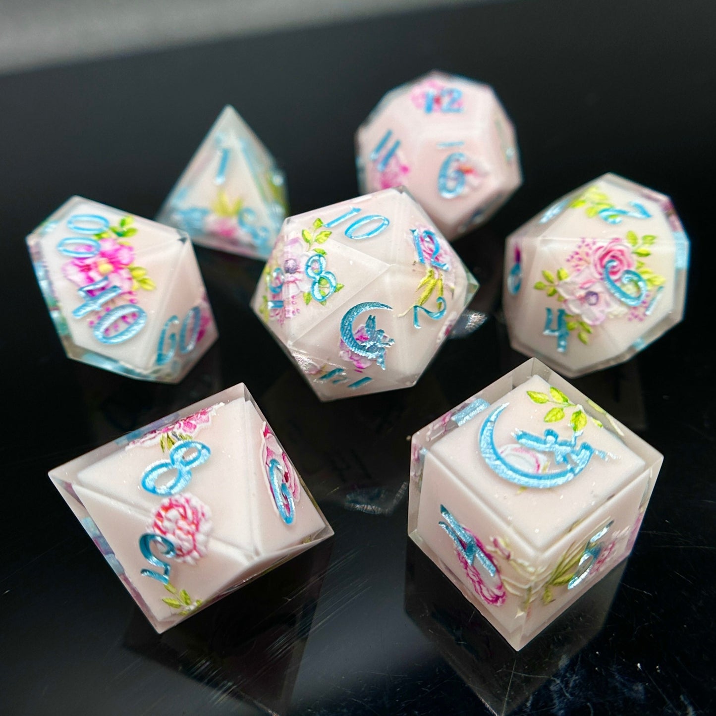 "Lady Glamour" 7pc Dice Set