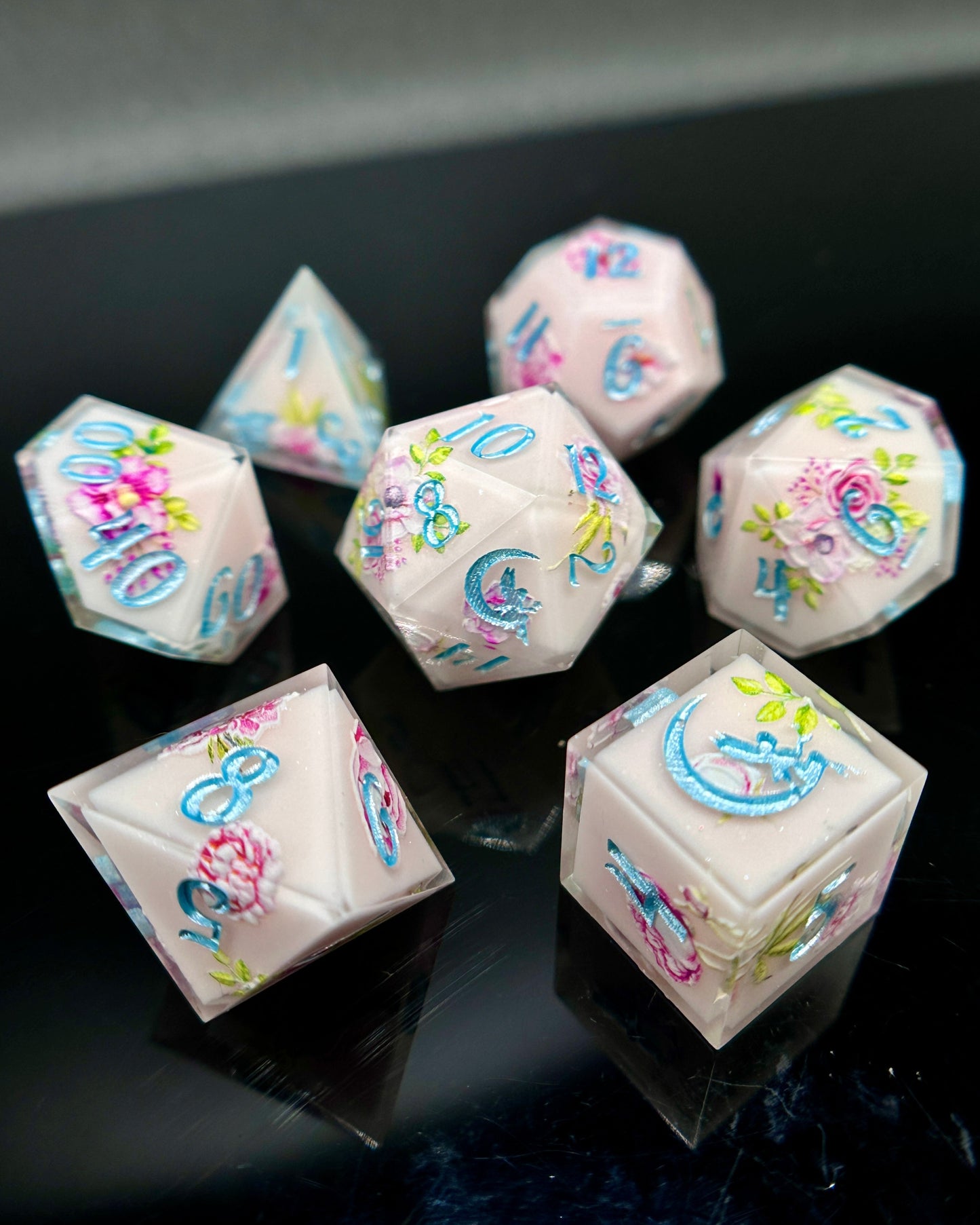"Lady Glamour" 7pc Dice Set