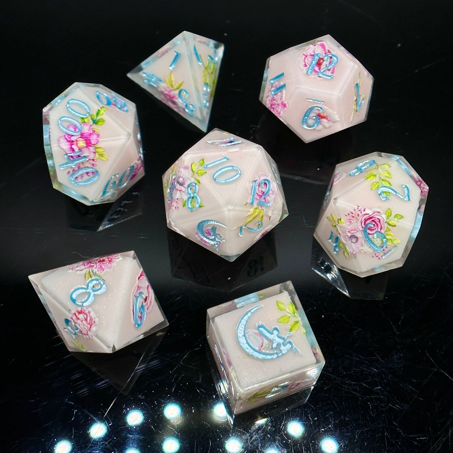 "Lady Glamour" 7pc Dice Set