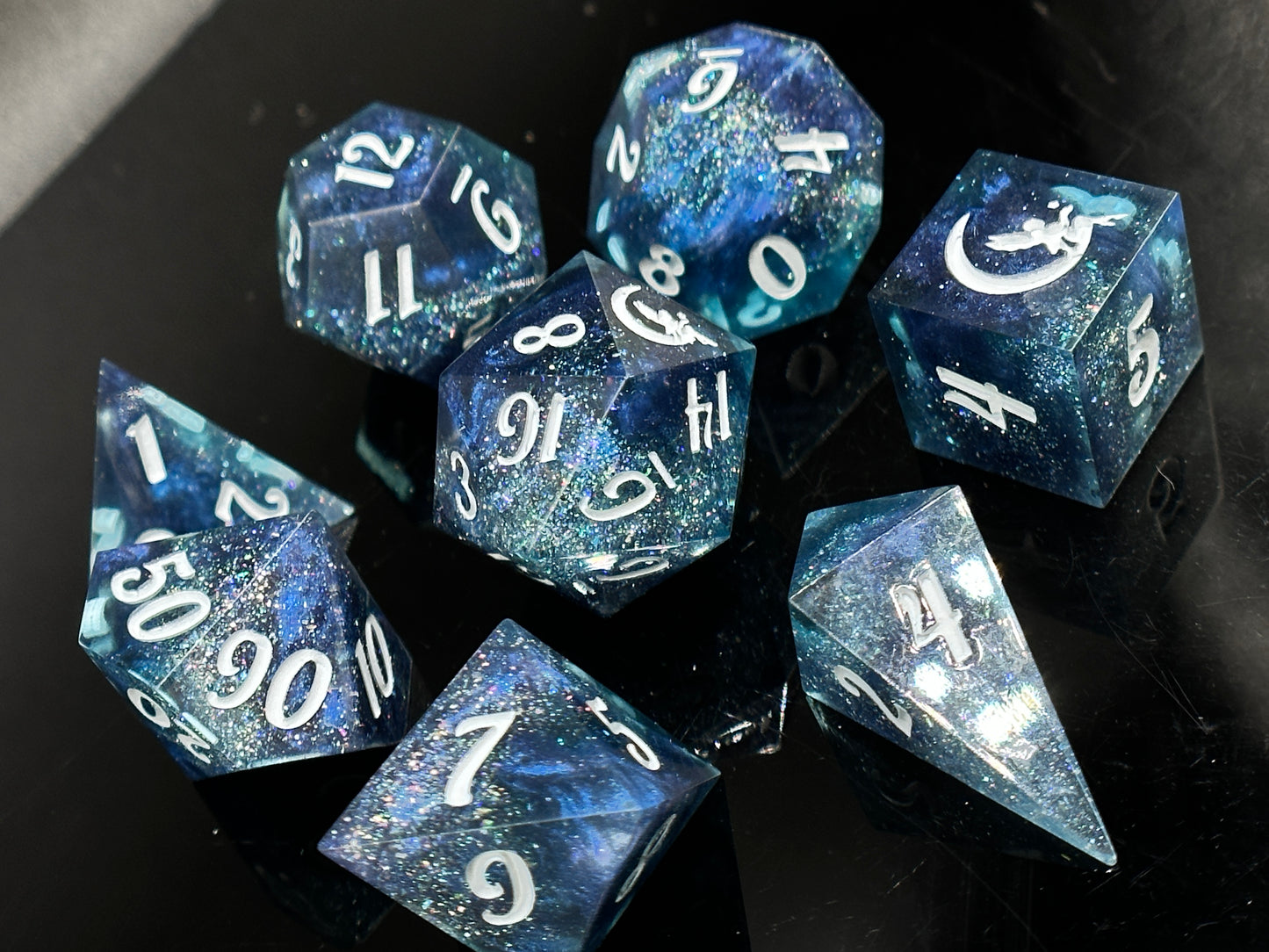 "Midnights" 8pc Dice Set