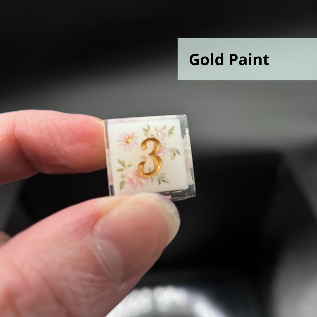 "Victorian Rose" 7pc Dice Set