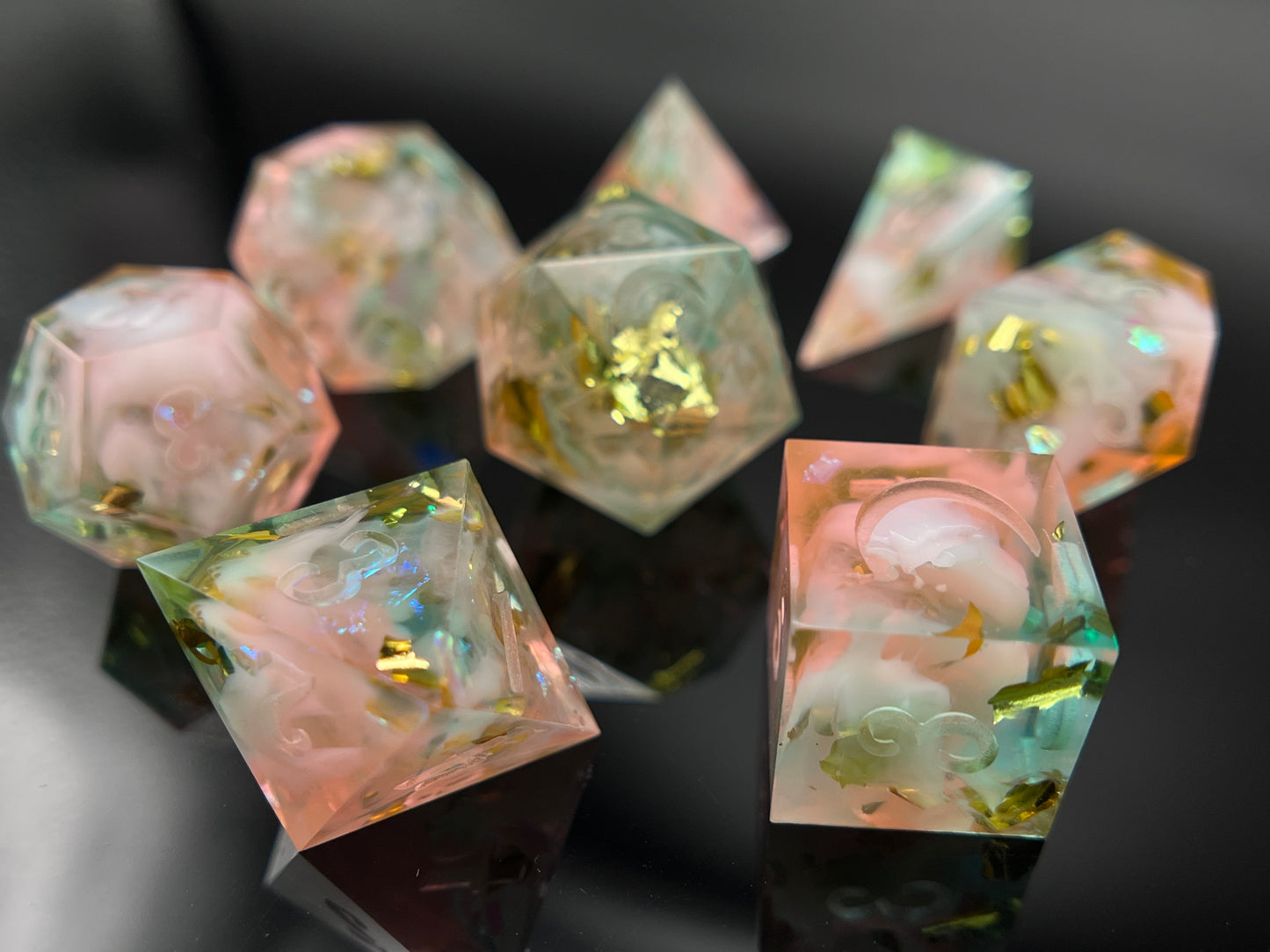 "Briar Rose" Dice Set