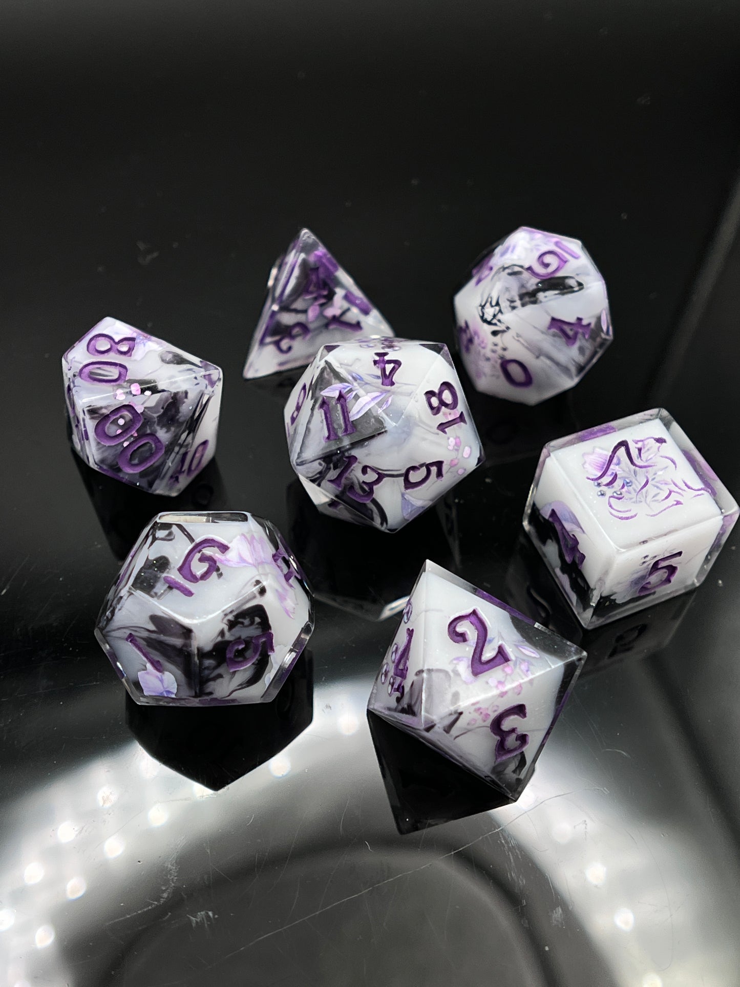 "Wither & Bloom" 7pc Dice Set