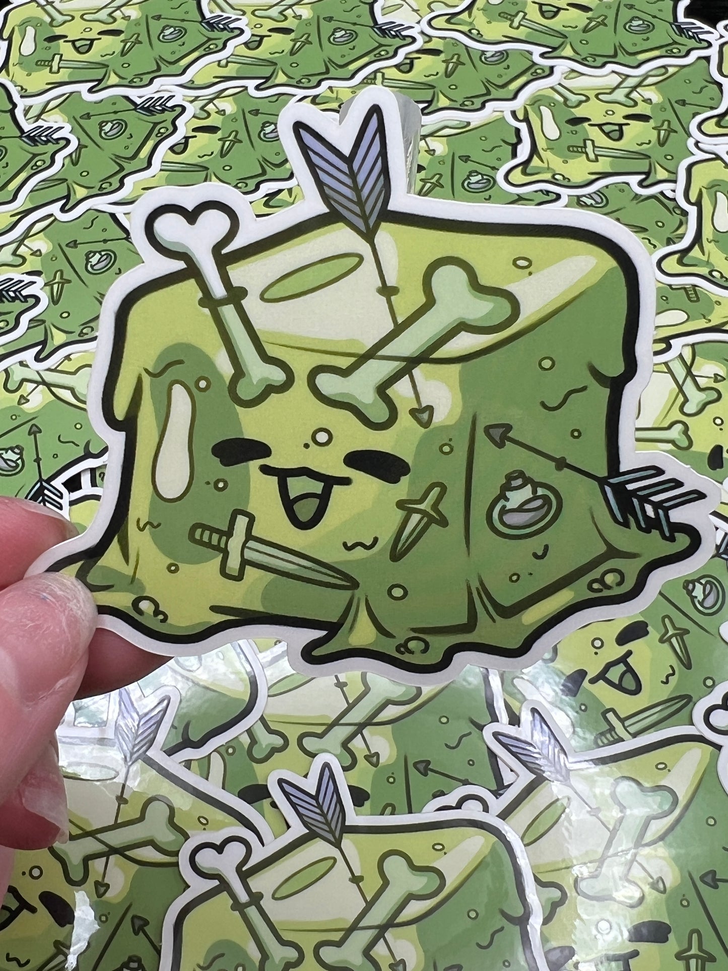 Gelatinous Cube Sticker
