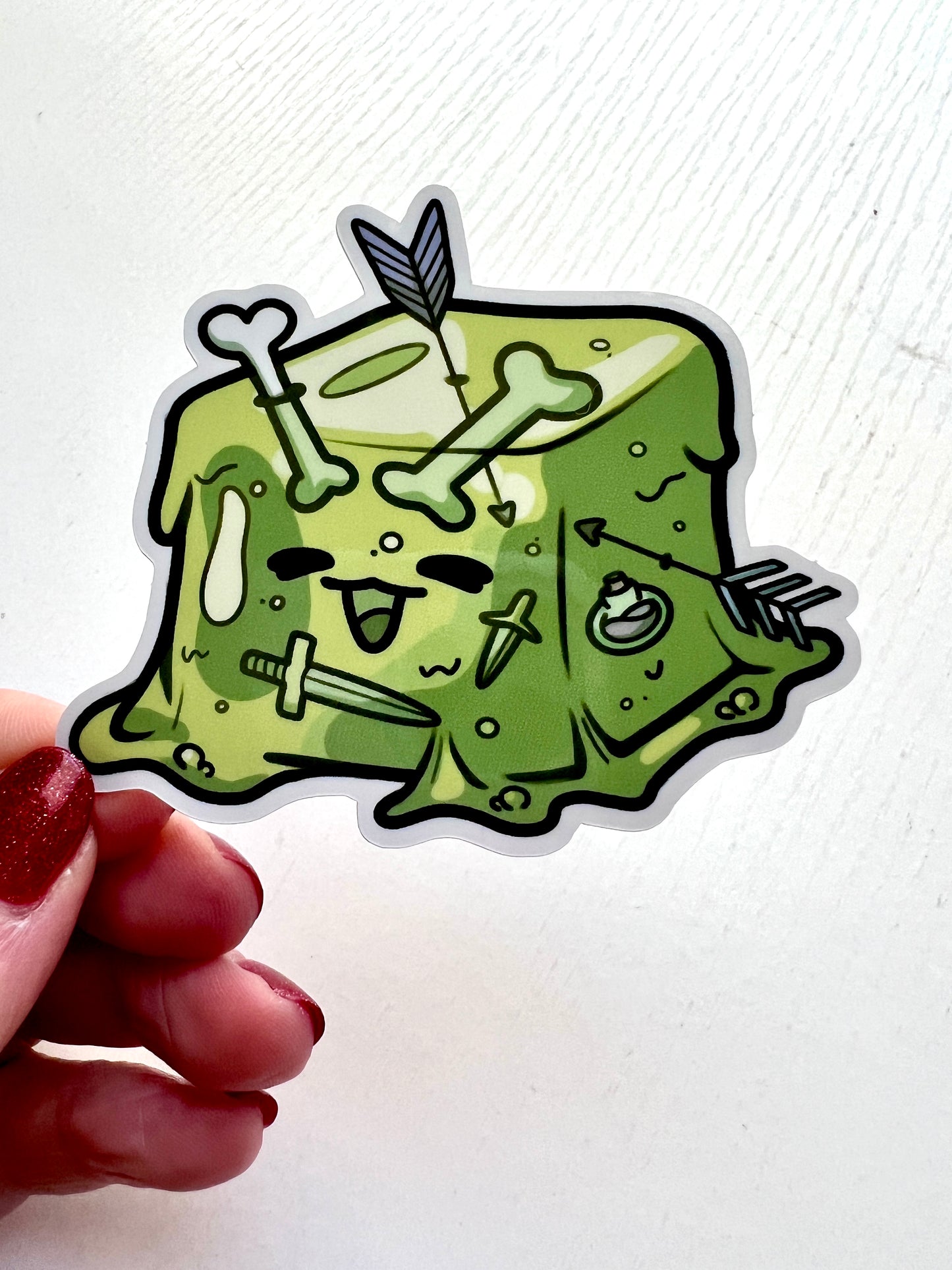 Gelatinous Cube Sticker