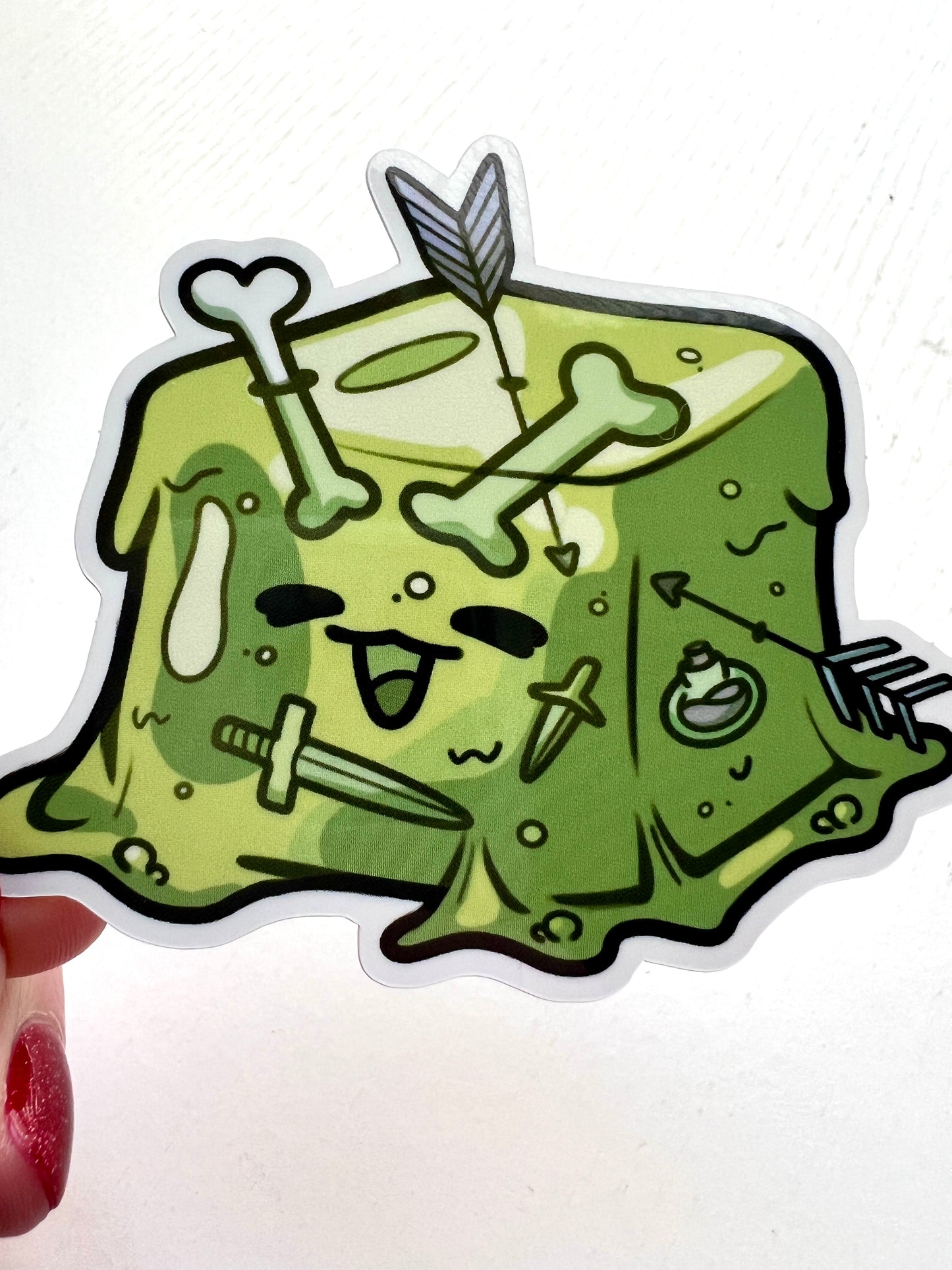 Gelatinous Cube Sticker