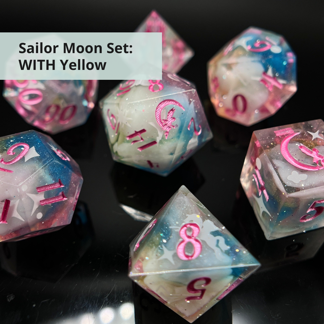 Sailor Moon 7pc Dice Set