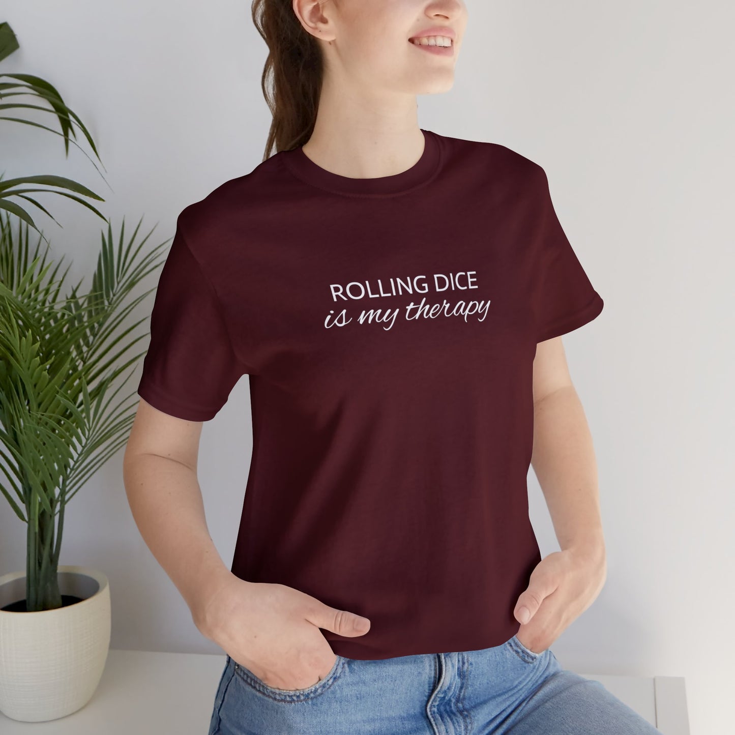 Unisex Jersey Short Sleeve Tee | Roll Dice Therapy