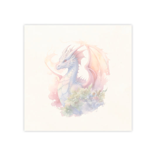 Floral Dragon Post-It Notes