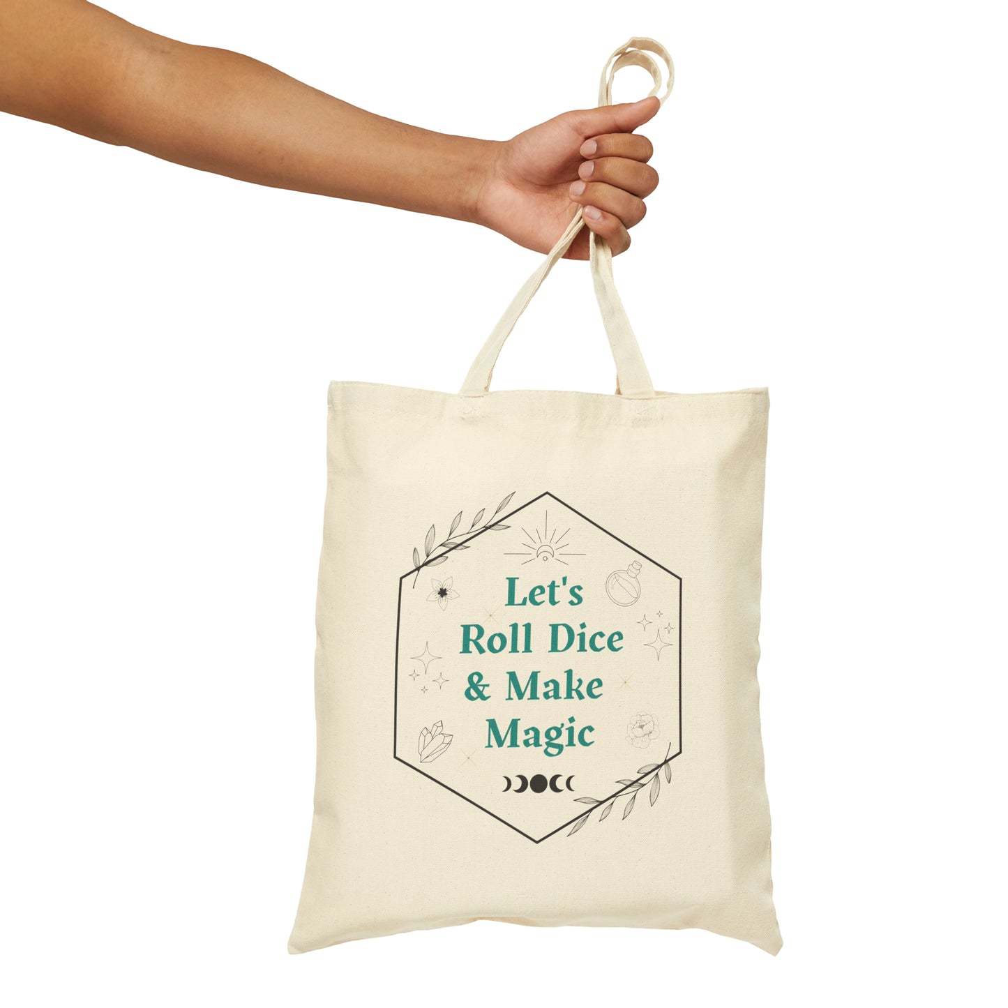 Roll Dice, Make Magic | Cotton Tote Bag