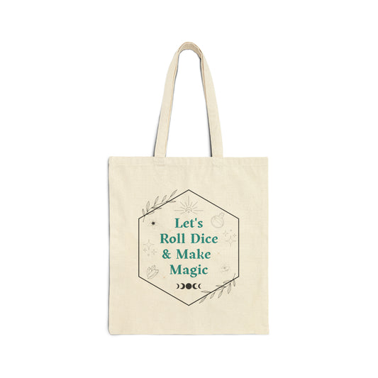 Roll Dice, Make Magic | Cotton Tote Bag