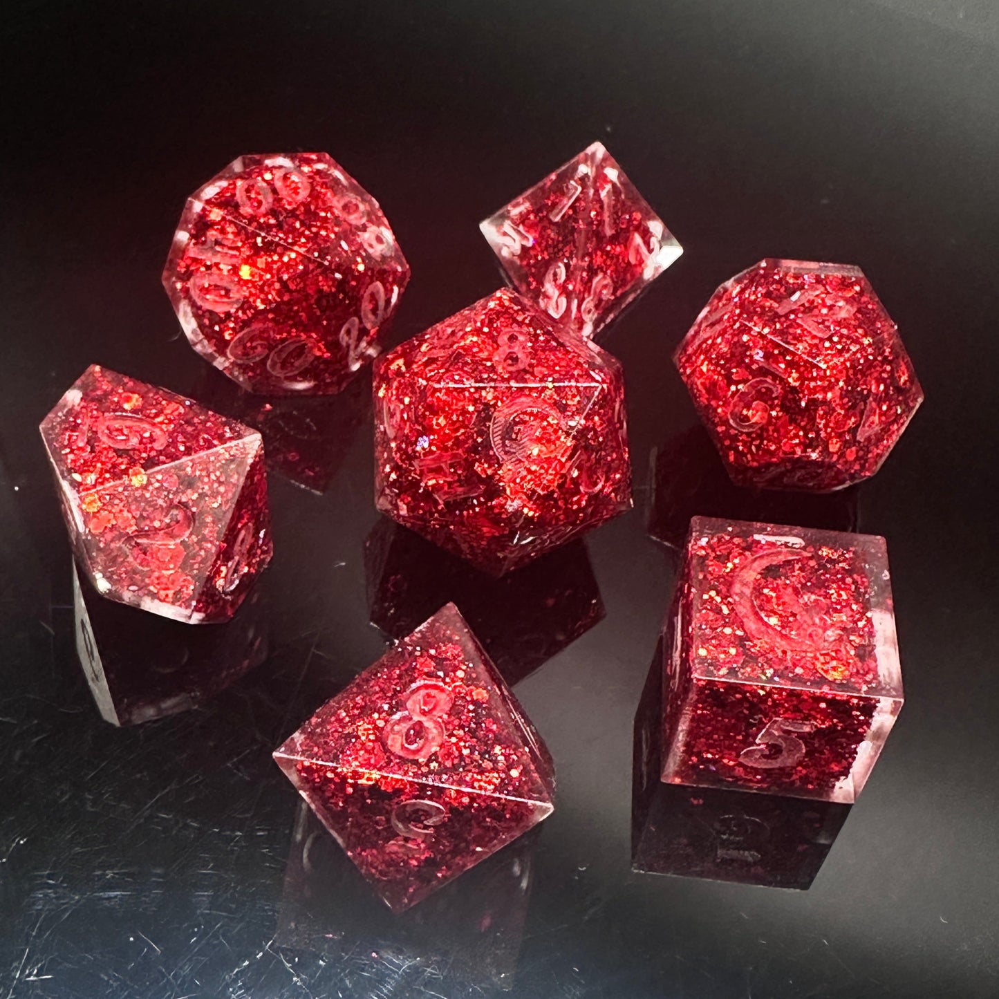 "Ruby Slippers" Dice Set