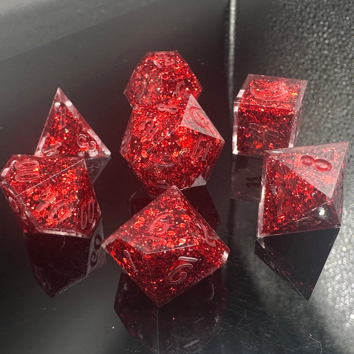 "Ruby Slippers" Dice Set