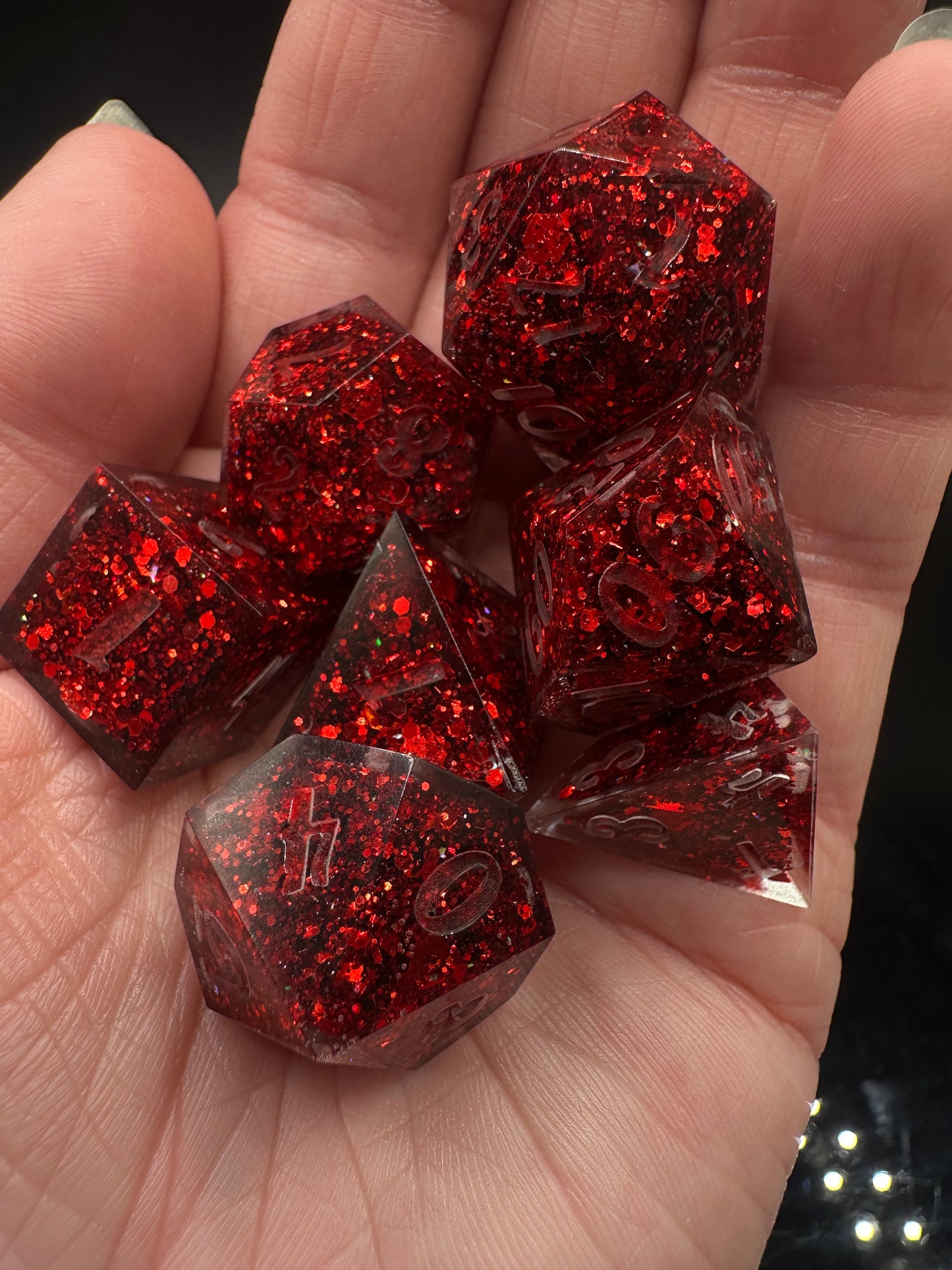 "Ruby Slippers" Dice Set