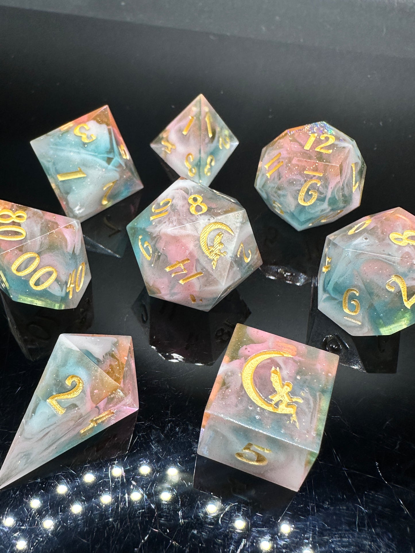 "Tide Pools" Dice Set