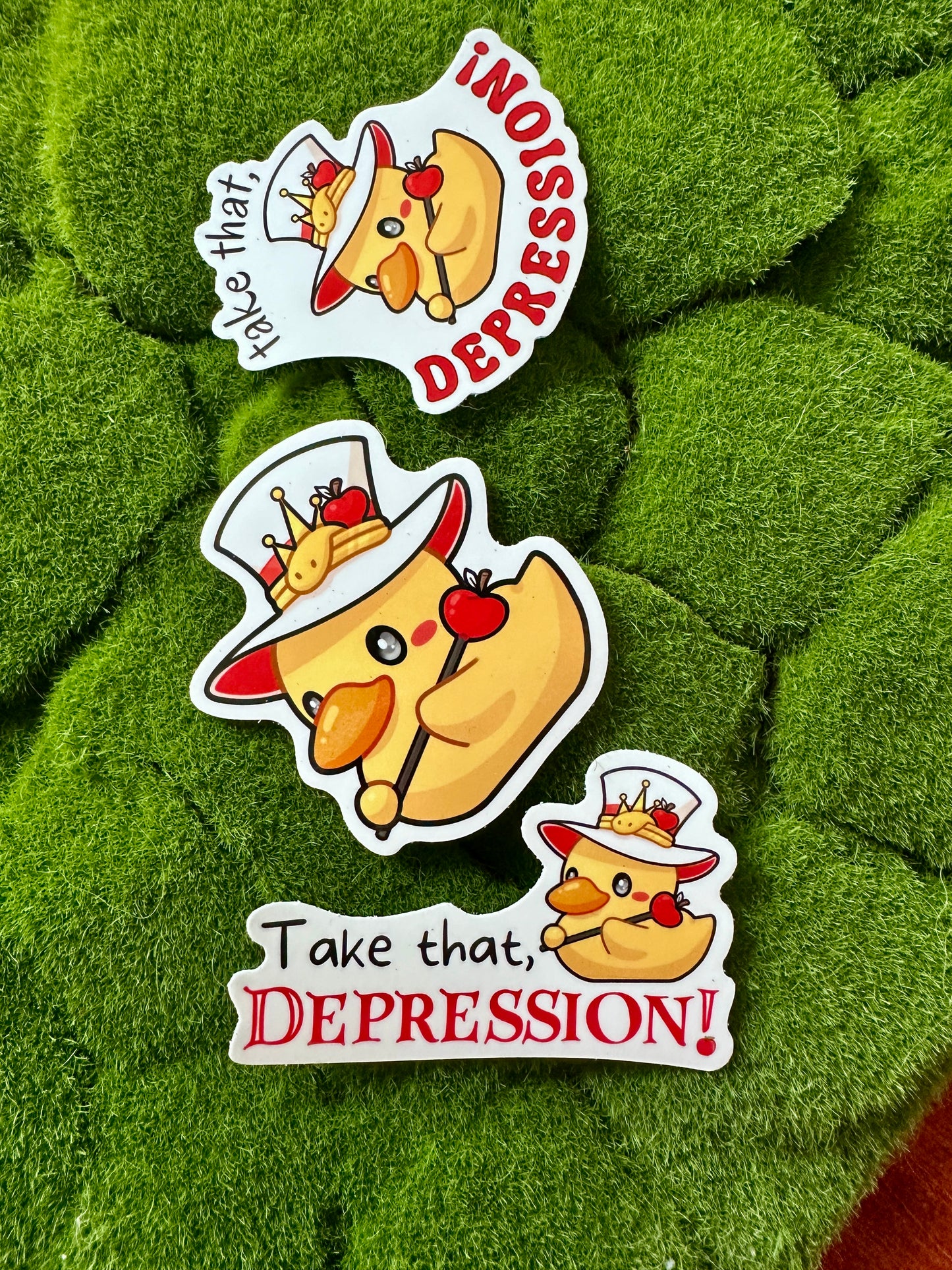 Hazbin Hotel - "Take That, Depression" Lucifer Duck Sticker