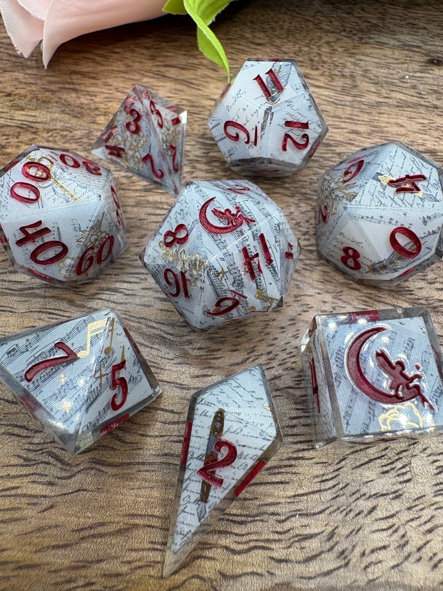 "Tortured Poet" Dice Set (TTPD + Bard Inspired)