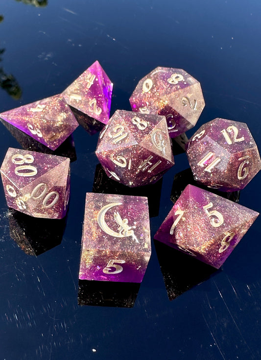 "Vampire Queen" 8Pc Dice Set