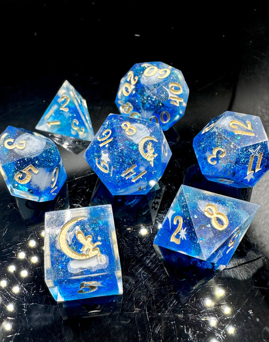 "Starfall" 7Pc Dice Set