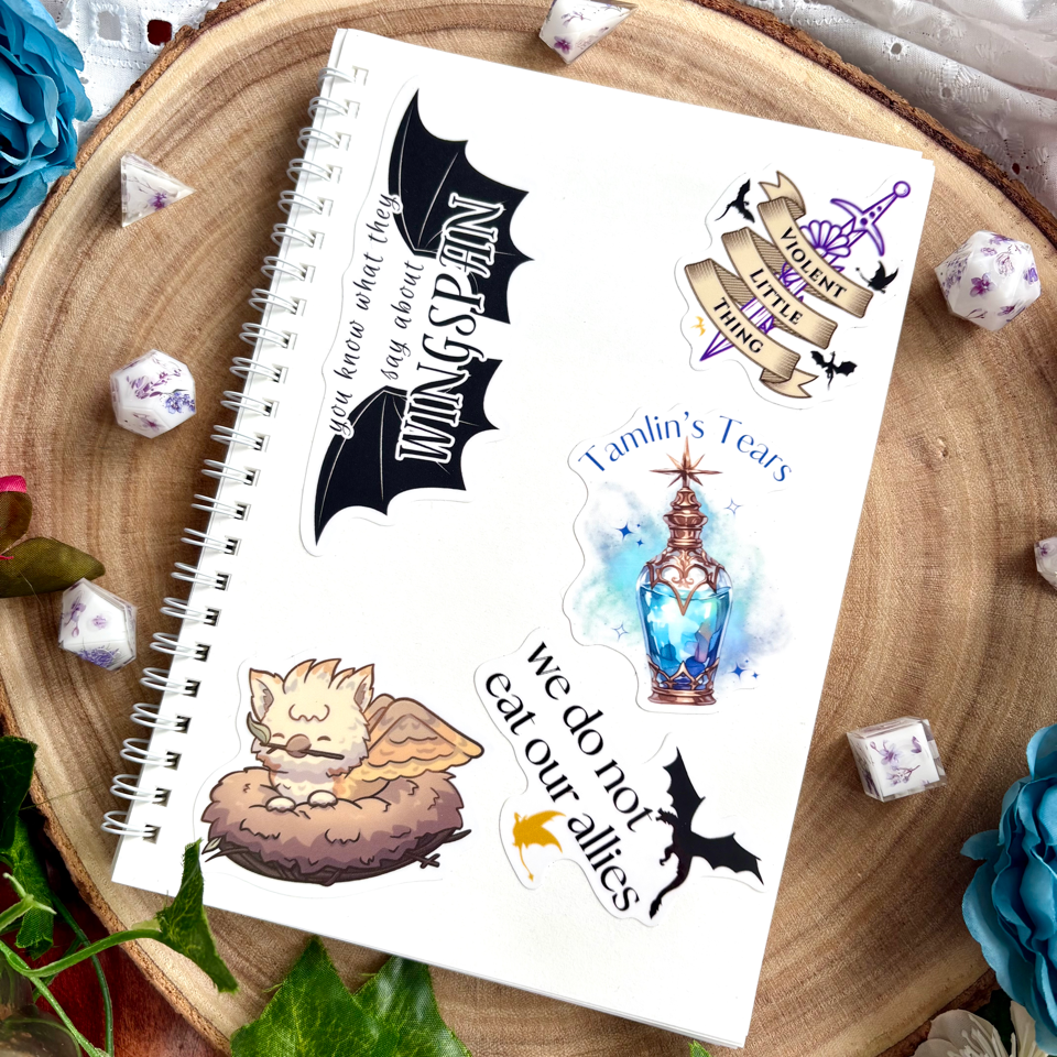 Wings of Midnight Reusable Sticker Collecting Book