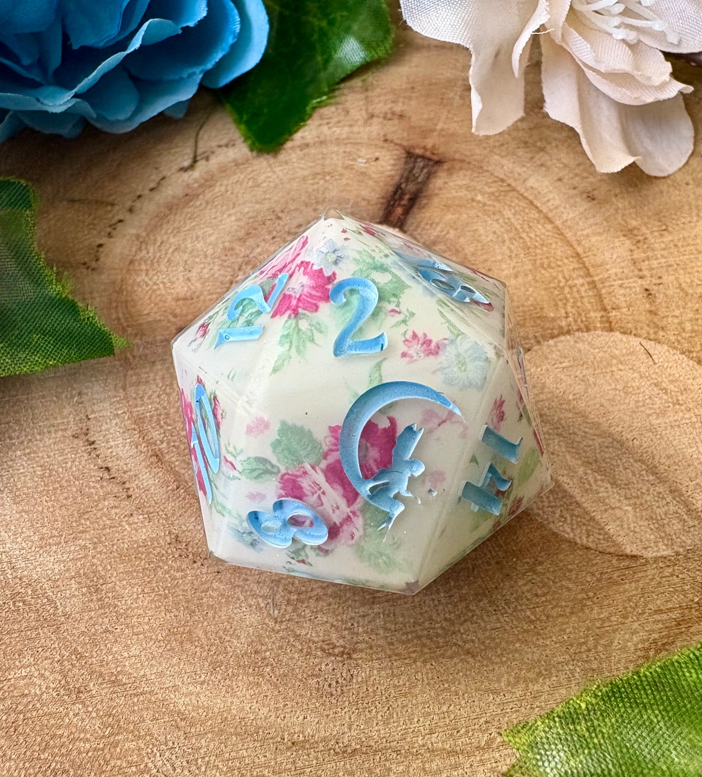 "Waltz & Whimsy" Jumbo D20 - 32mm