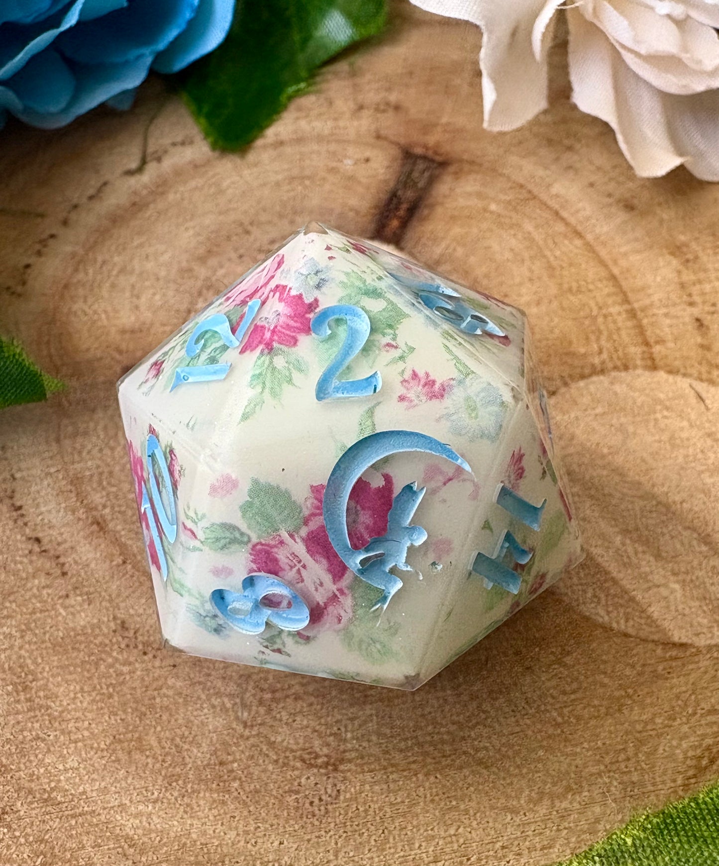 "Waltz & Whimsy" Jumbo D20 - 32mm