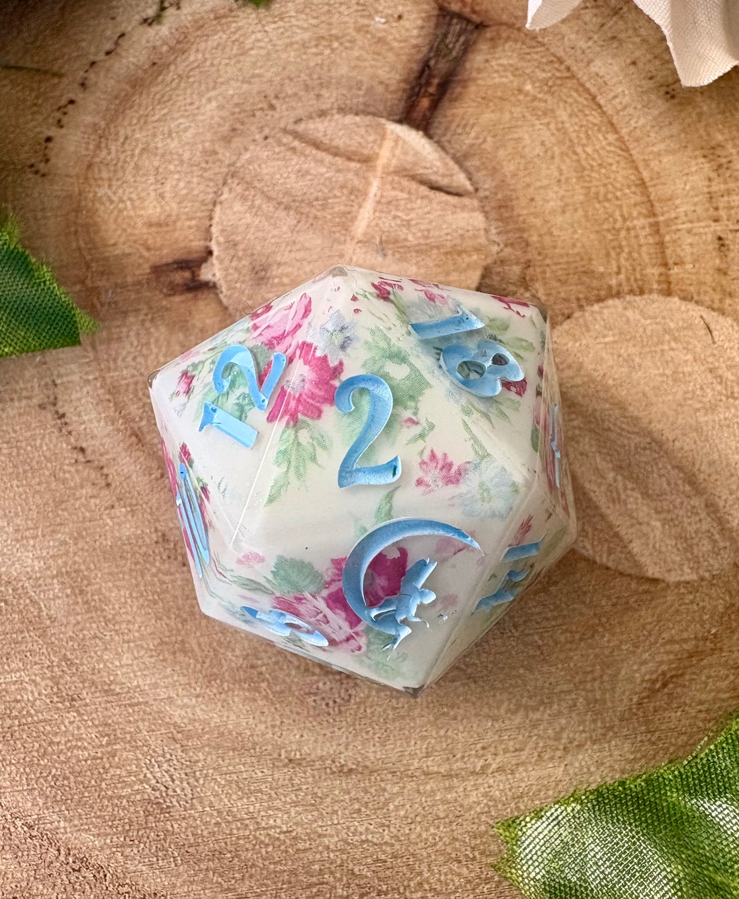 "Waltz & Whimsy" Jumbo D20 - 32mm