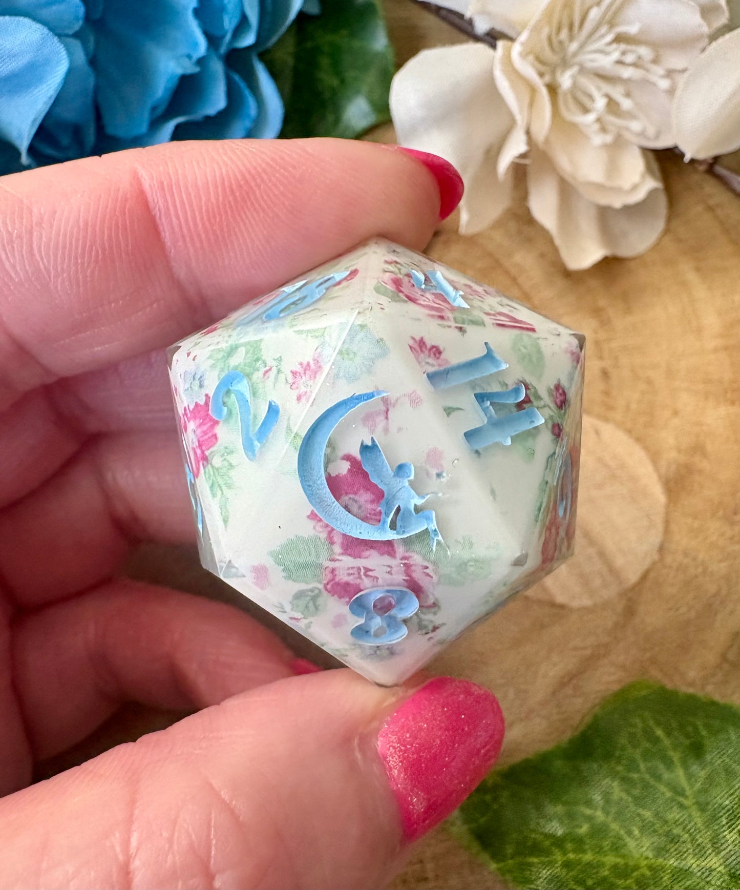 "Waltz & Whimsy" Jumbo D20 - 32mm