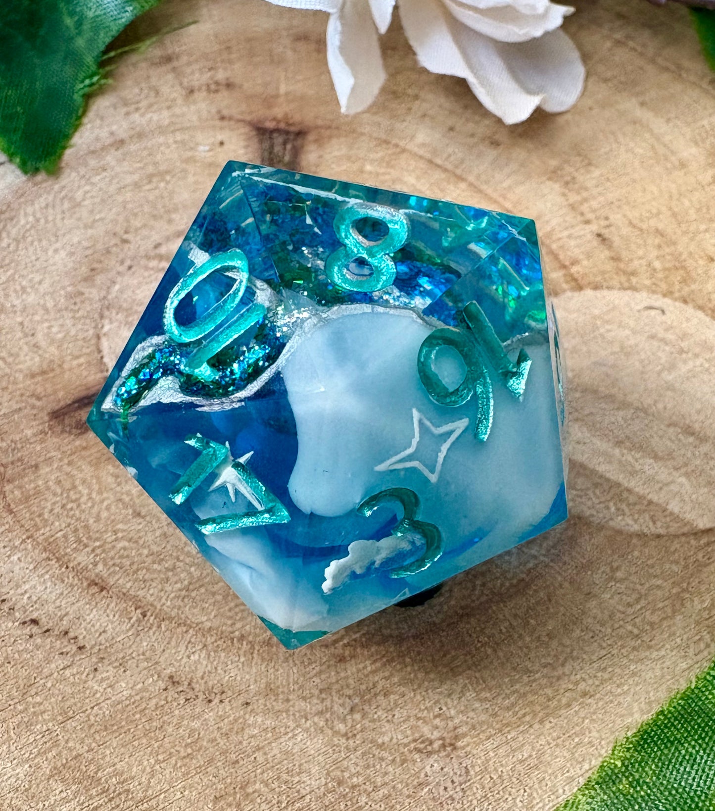 "Sea & Sky" - Geode D20