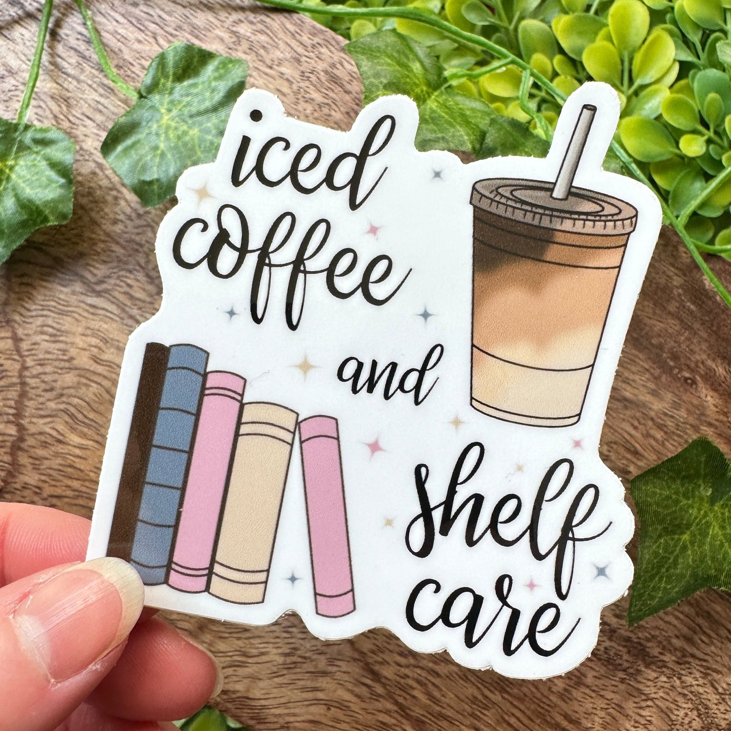 Iced Coffee & Shelf Care Sticker