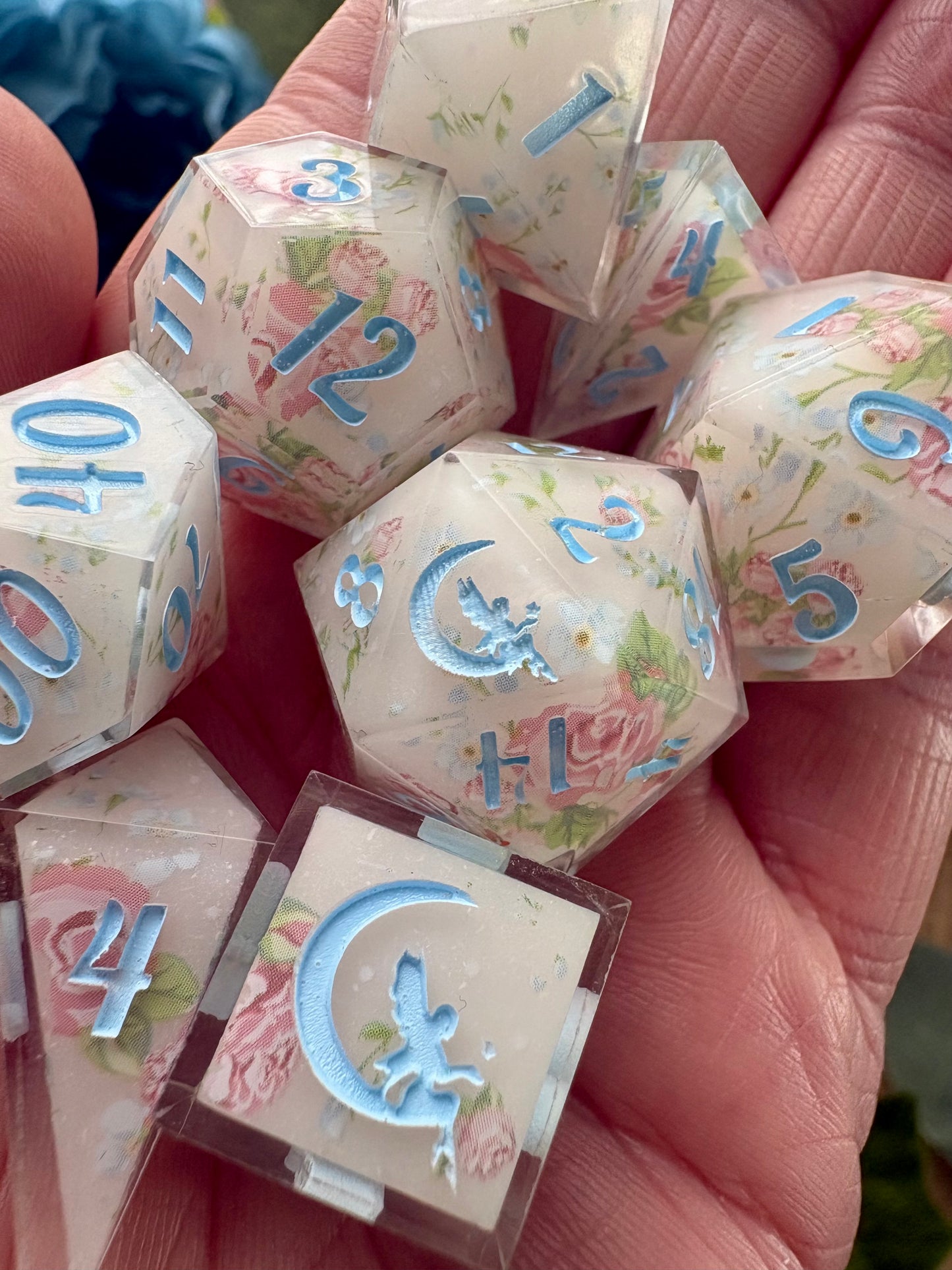 "The Veiled Rose" Dice Set