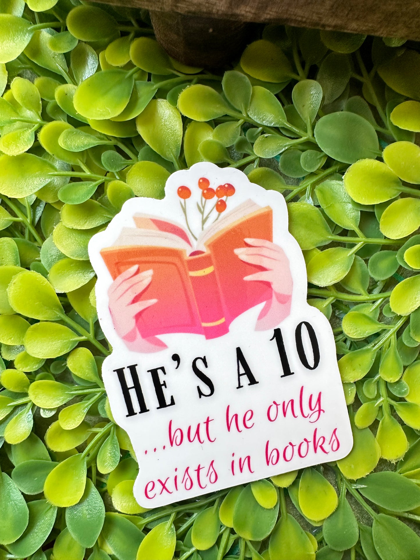 He's a 10...but he only exists in books Sticker