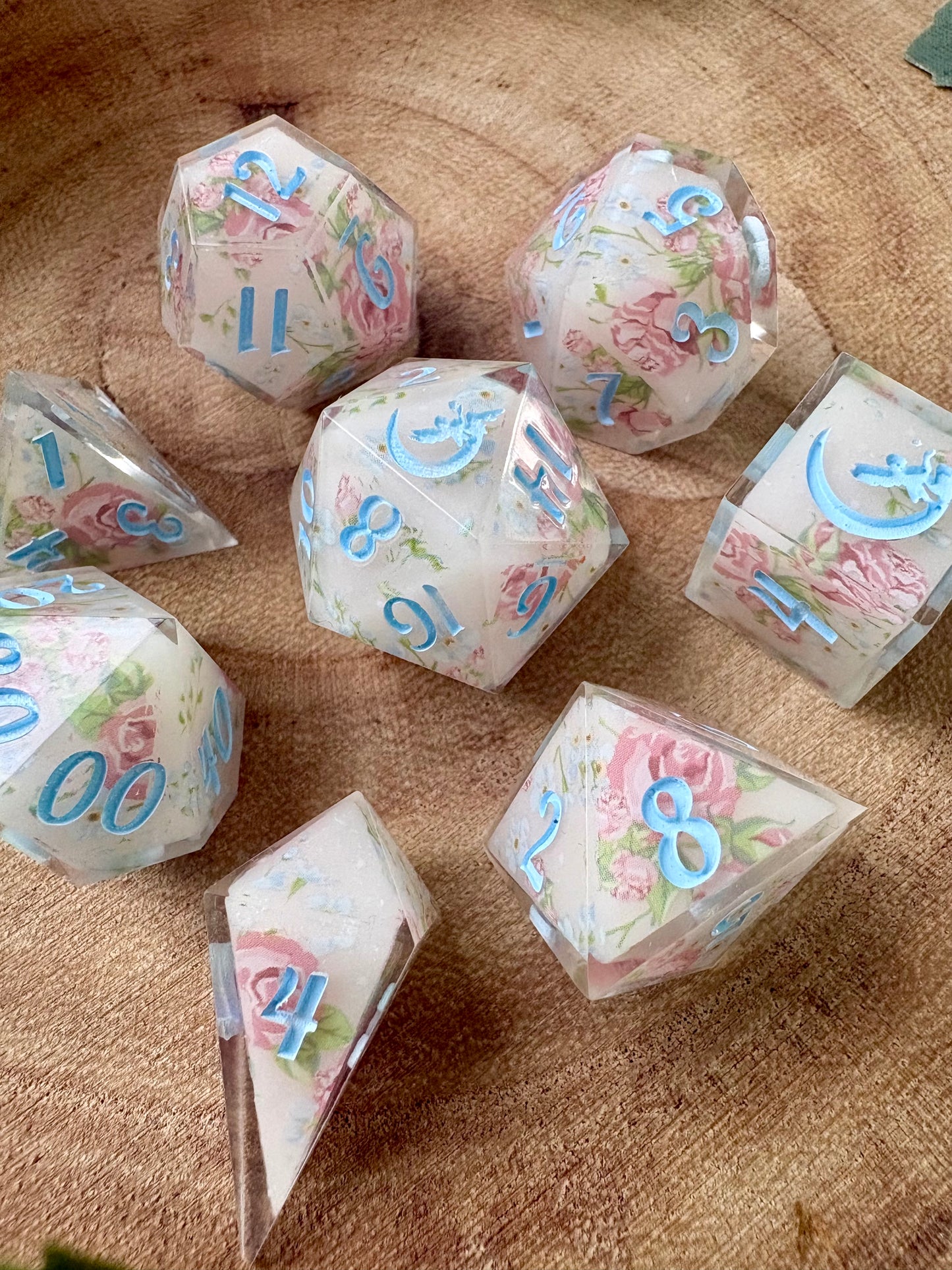 "The Veiled Rose" Dice Set
