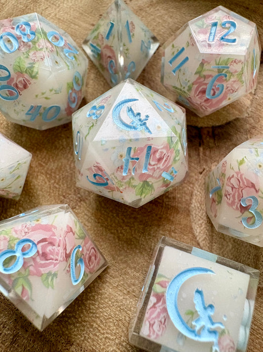 "The Veiled Rose" Dice Set