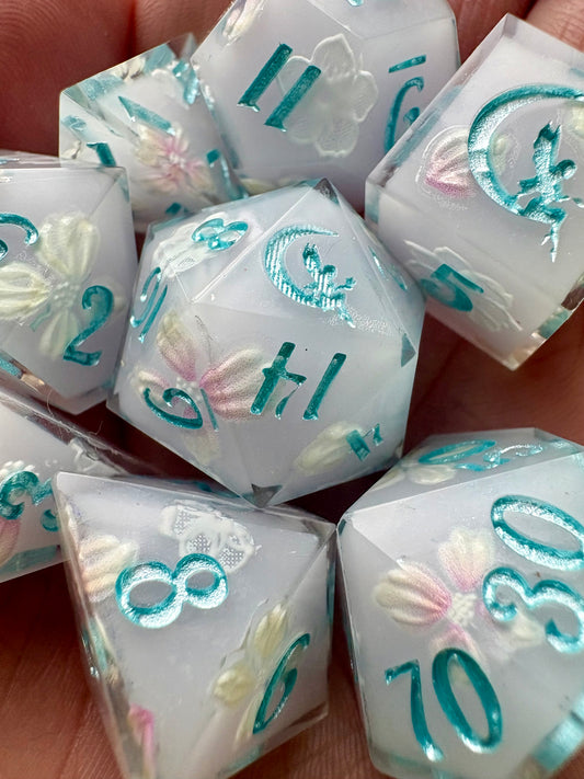"Moonlight Tryst" Dice Set