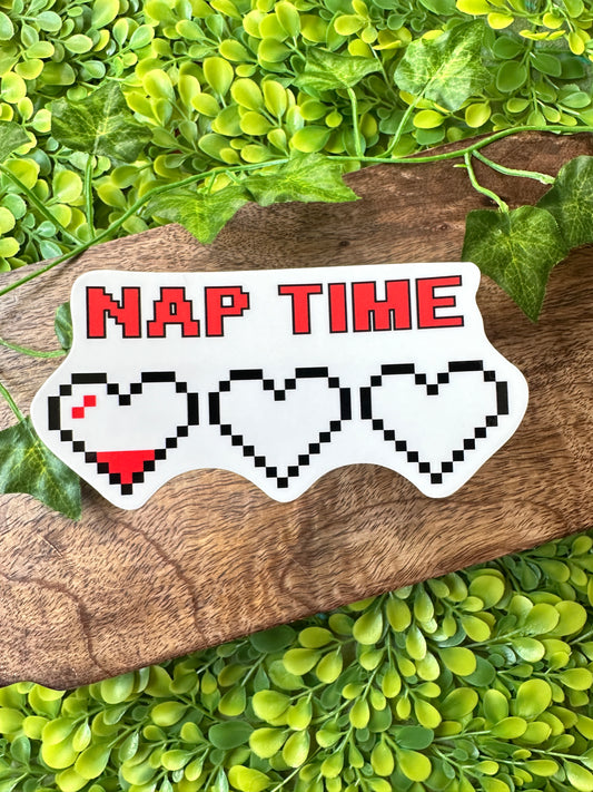 Nap Time Empty Heart Meter Sticker