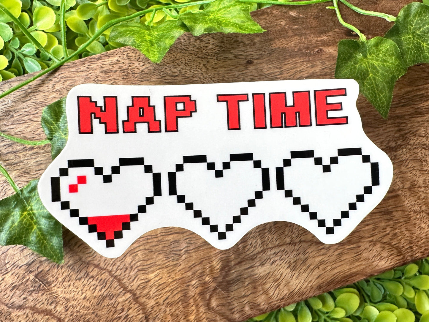 Nap Time Empty Heart Meter Sticker