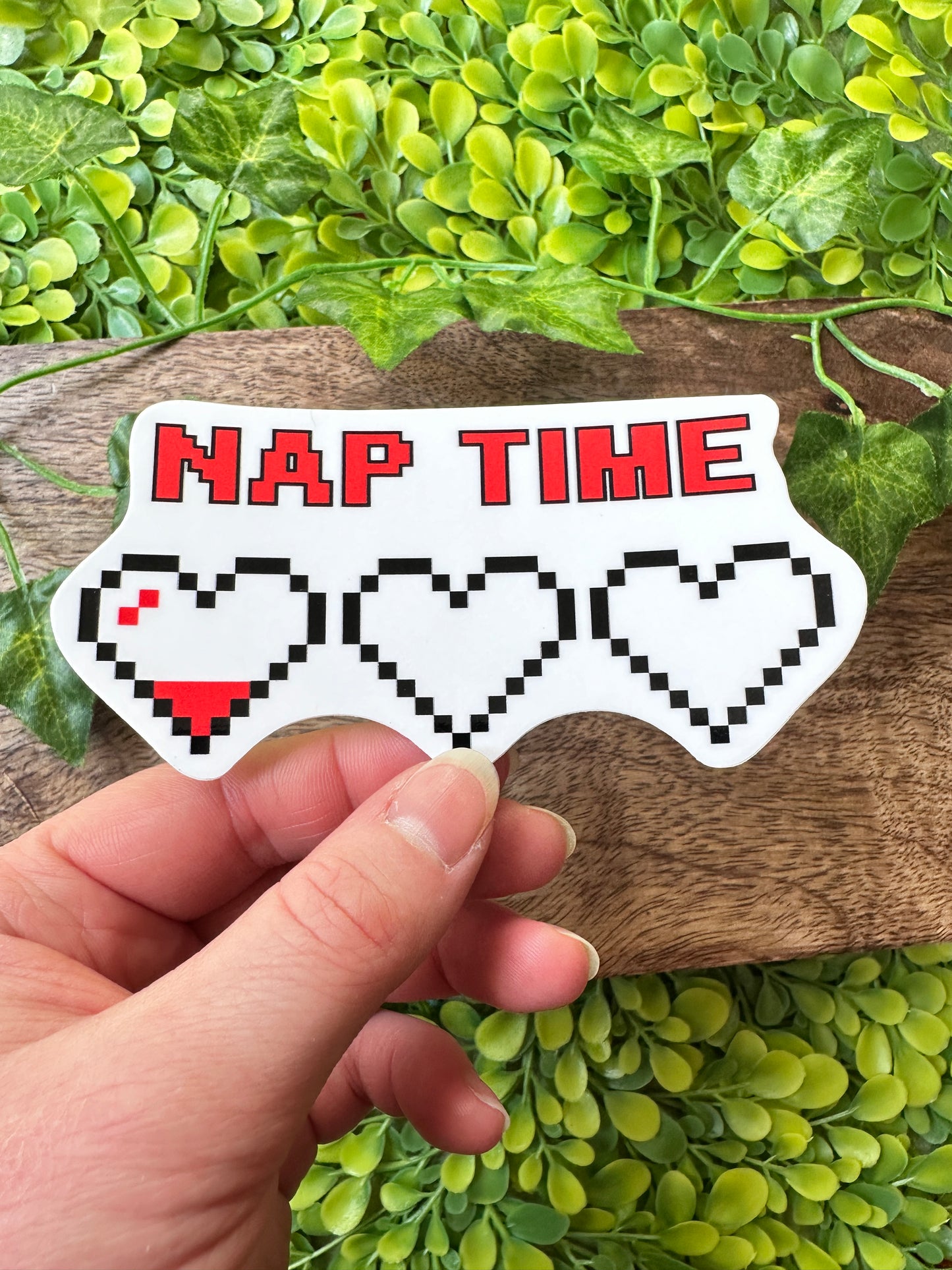 Nap Time Empty Heart Meter Sticker