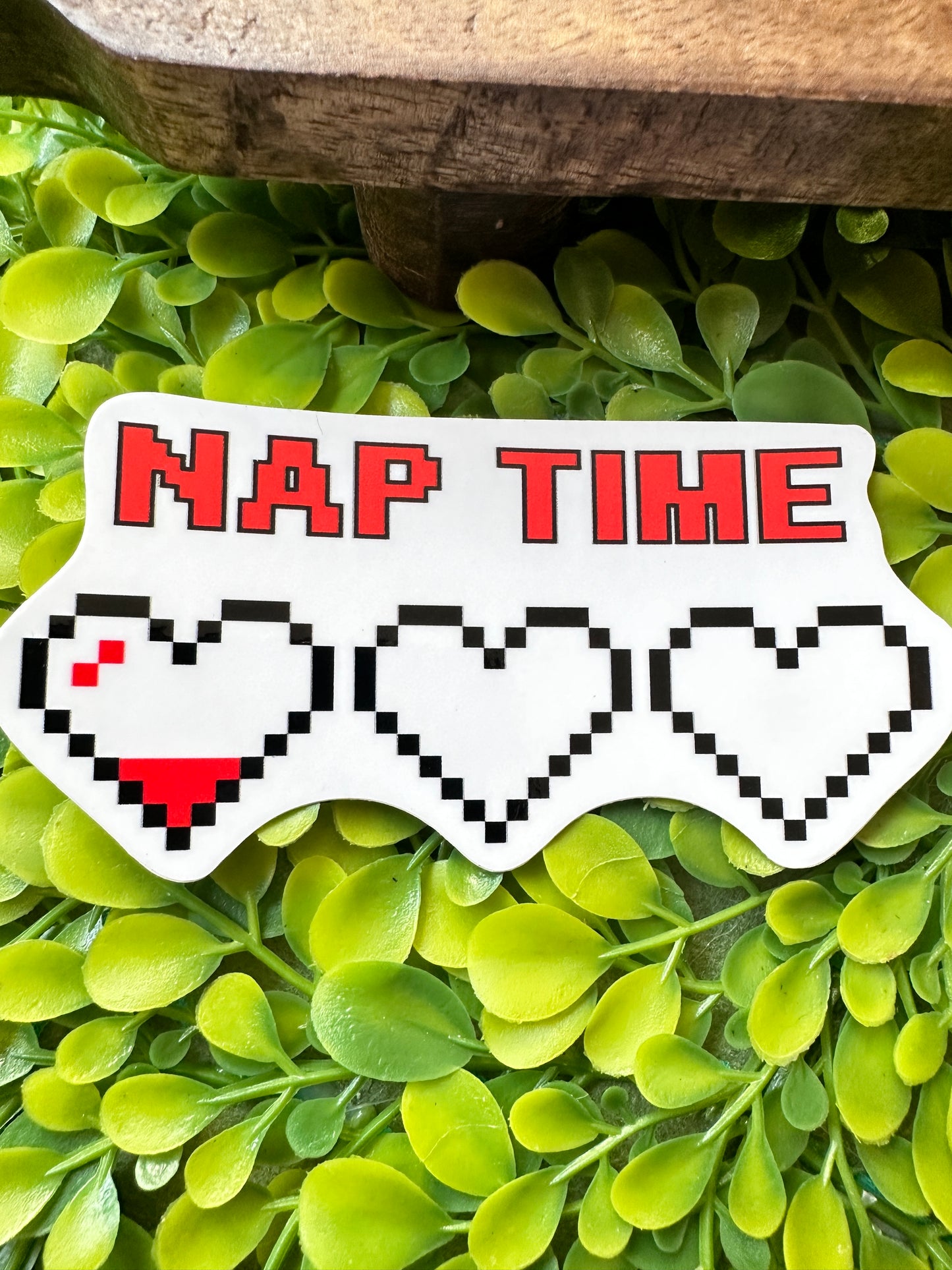 Nap Time Empty Heart Meter Sticker