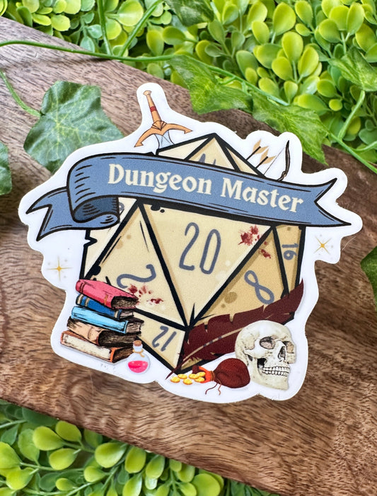 Dungeon Master D20 Sticker